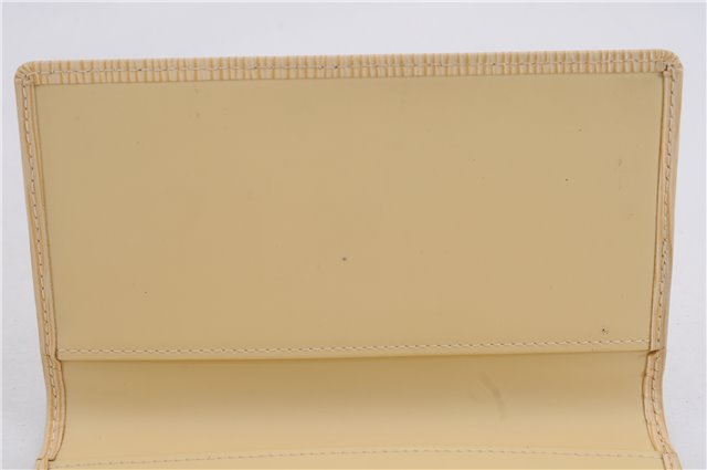 Authentic Louis Vuitton Epi Agenda Posh Notebook Cover Ivory R2052A LV 4698E