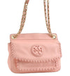 Authentic TORY BURCH Vintage Chain Leather Shoulder Hand Bag Purse Pink 4698I