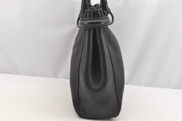 Authentic GUCCI Horsebit Shoulder Tote Bag GG Canvas Leather 101971 Black 4699I