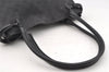 Authentic GUCCI Horsebit Shoulder Tote Bag GG Canvas Leather 101971 Black 4699I