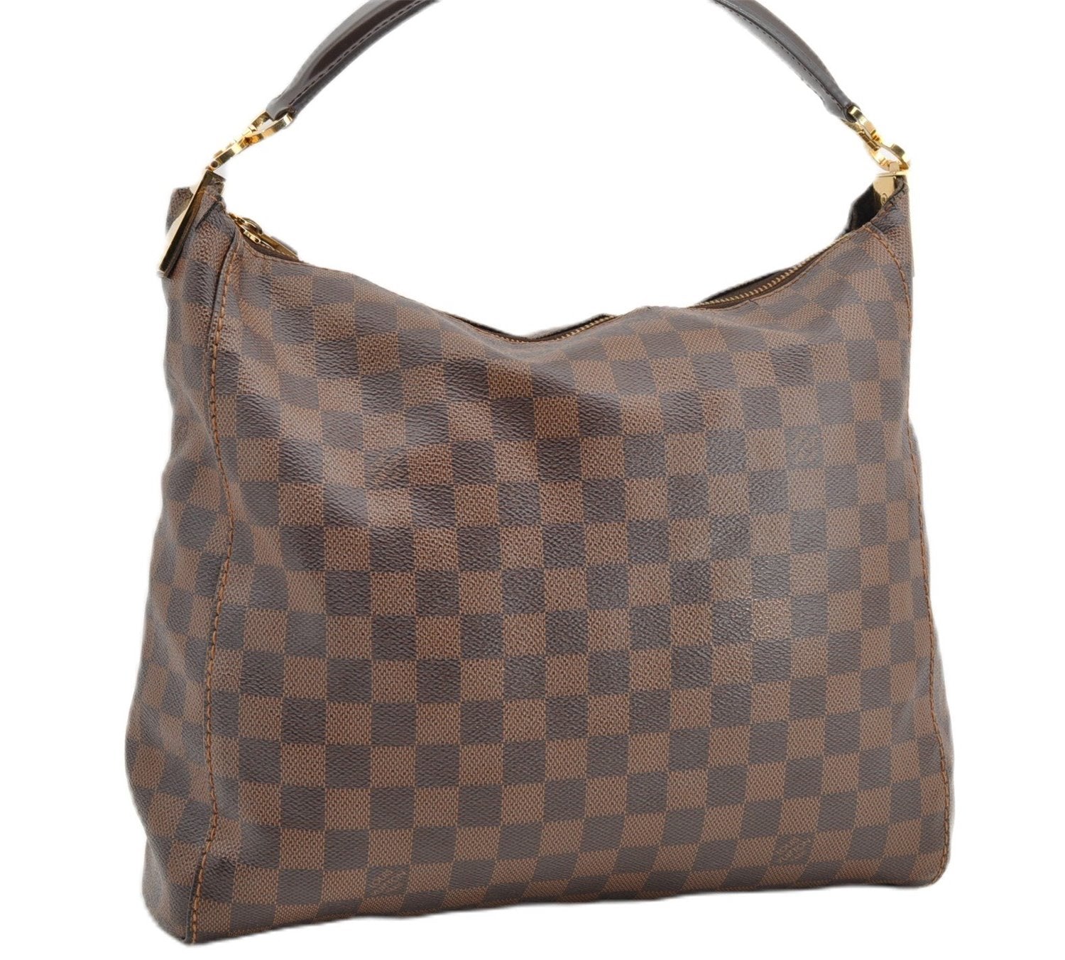 Authentic Louis Vuitton Damier Portobello PM Shoulder Hand Bag N41184 LV 4700F