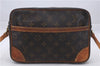 Auth Louis Vuitton Monogram Trocadero 27 Shoulder Cross Body Bag M51274 LV 4701D