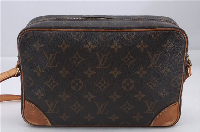 Auth Louis Vuitton Monogram Trocadero 27 Shoulder Cross Body Bag M51274 LV 4701D