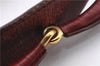 Authentic GUCCI Horsebit Shoulder Hand Bag GG Canvas Leather 115867 Red 4702C