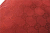 Authentic GUCCI Horsebit Shoulder Hand Bag GG Canvas Leather 115867 Red 4702C