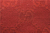Authentic GUCCI Horsebit Shoulder Hand Bag GG Canvas Leather 115867 Red 4702C