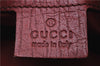 Authentic GUCCI Horsebit Shoulder Hand Bag GG Canvas Leather 115867 Red 4702C