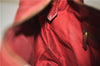 Authentic GUCCI Horsebit Shoulder Hand Bag GG Canvas Leather 115867 Red 4702C