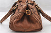 Authentic Chloe Paddington Vintage Leather Shoulder Hand Bag Purse Brown 4702I