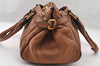 Authentic Chloe Paddington Vintage Leather Shoulder Hand Bag Purse Brown 4702I