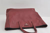 Authentic PRADA Saffiano Leather 2Way Shoulder Hand Tote Bag Bordeaux 4703I