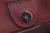 Authentic PRADA Saffiano Leather 2Way Shoulder Hand Tote Bag Bordeaux 4703I