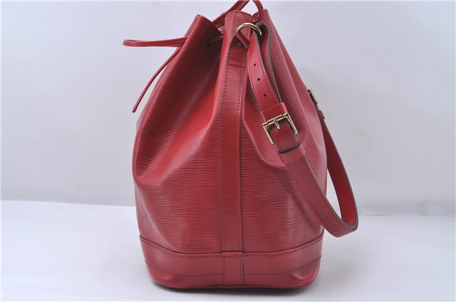 Authentic Louis Vuitton Epi Noe Red Shoulder Bag M44007 LV 4706D
