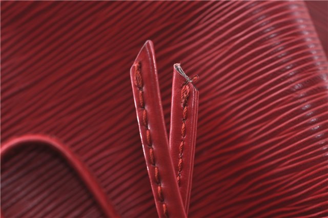 Authentic Louis Vuitton Epi Noe Red Shoulder Bag M44007 LV 4706D