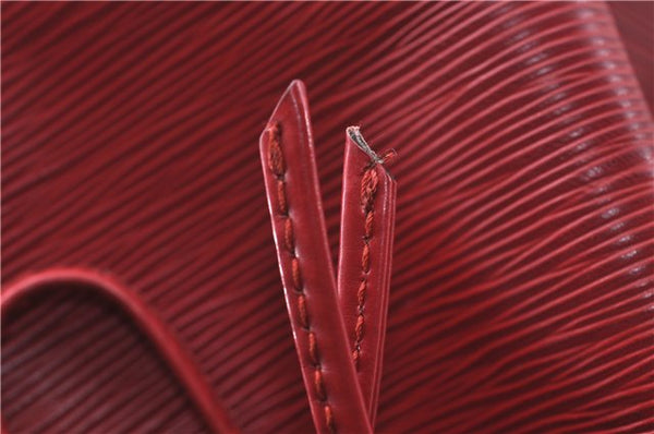 Authentic Louis Vuitton Epi Noe Red Shoulder Bag M44007 LV 4706D