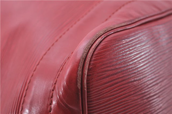 Authentic Louis Vuitton Epi Noe Red Shoulder Bag M44007 LV 4706D