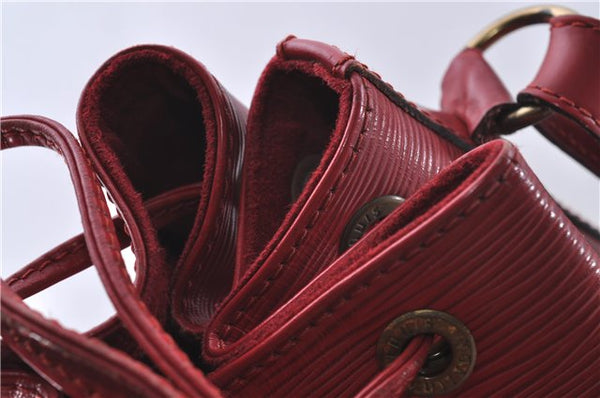 Authentic Louis Vuitton Epi Noe Red Shoulder Bag M44007 LV 4706D