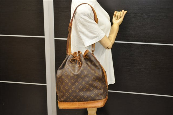 Authentic Louis Vuitton Monogram Noe Shoulder Bag M42224 LV 4707D