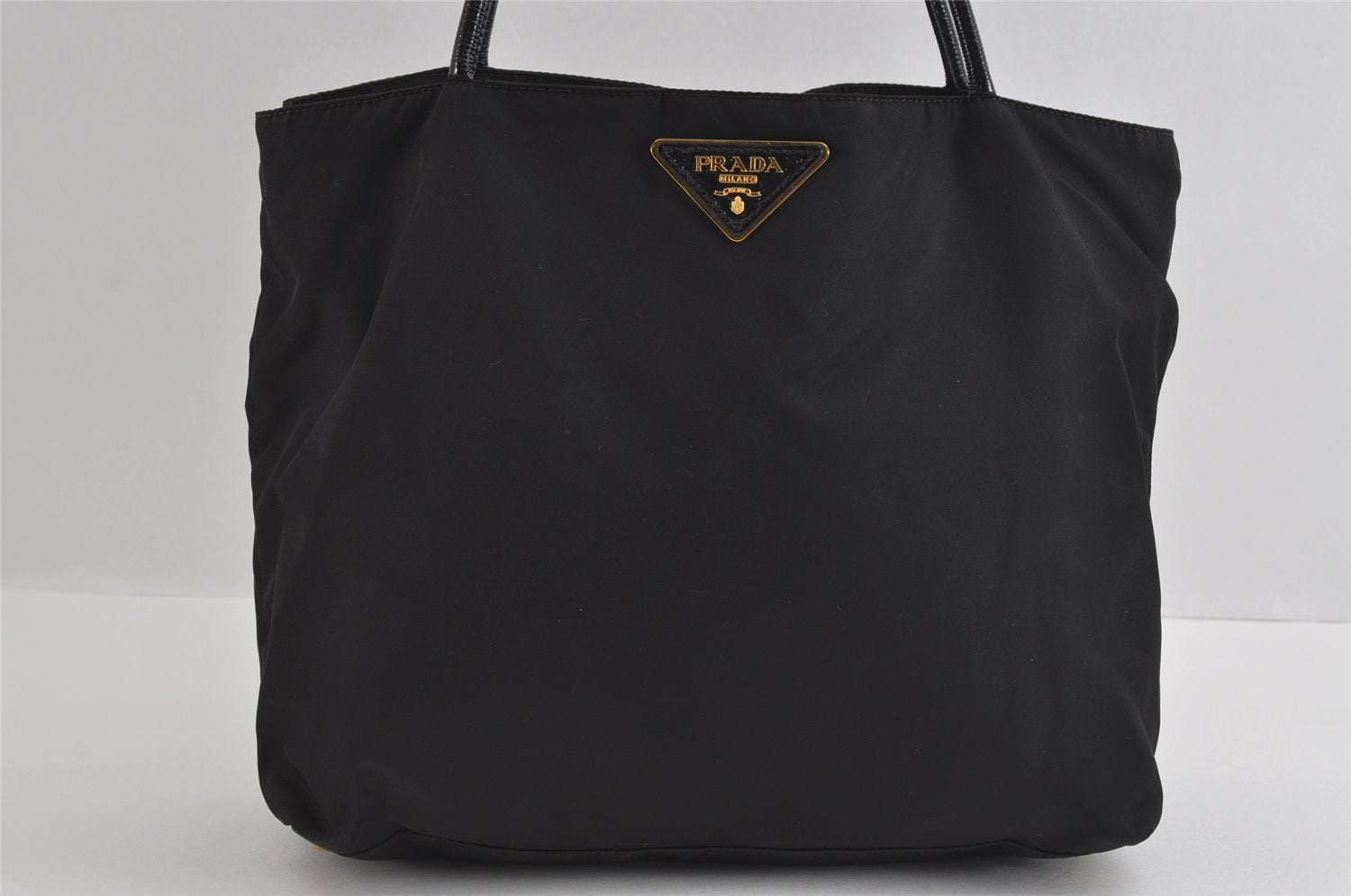 Authentic PRADA Tessuto City Nylon Leather Shoulder Hand Bag BR3854 Black 4707I