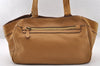 Authentic PRADA Vintage Leather Shoulder Hand Bag Brown 4708I