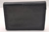 Authentic GUCCI Horsebit Vintage Trifold Wallet Purse Leather Black 4709I