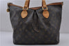 Authentic LOUIS VUITTON Monogram Palermo PM Shoulder Tote Bag M40145 LV 4712C