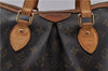 Authentic LOUIS VUITTON Monogram Palermo PM Shoulder Tote Bag M40145 LV 4712C