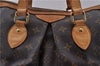 Authentic LOUIS VUITTON Monogram Palermo PM Shoulder Tote Bag M40145 LV 4712C