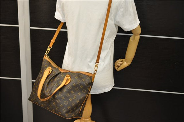 Authentic LOUIS VUITTON Monogram Palermo PM Shoulder Tote Bag M40145 LV 4712C