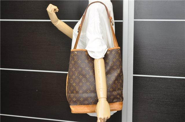 Authentic Louis Vuitton Monogram Noe Shoulder Bag M42224 LV 4712D
