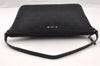 Authentic GUCCI Hand Bag Pouch Purse GG Canvas Leather 07198 Black 4712I