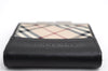 Authentic BURBERRY Nova Check Coin Case Purse Canvas Leather Beige Black 4713E