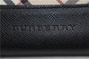 Authentic BURBERRY Nova Check Coin Case Purse Canvas Leather Beige Black 4713E