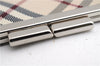 Authentic BURBERRY Nova Check Coin Case Purse Canvas Leather Beige Black 4713E