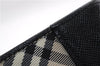 Authentic BURBERRY Nova Check Coin Case Purse Canvas Leather Beige Black 4713E