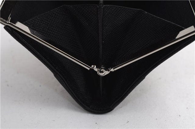 Authentic BURBERRY Nova Check Coin Case Purse Canvas Leather Beige Black 4713E