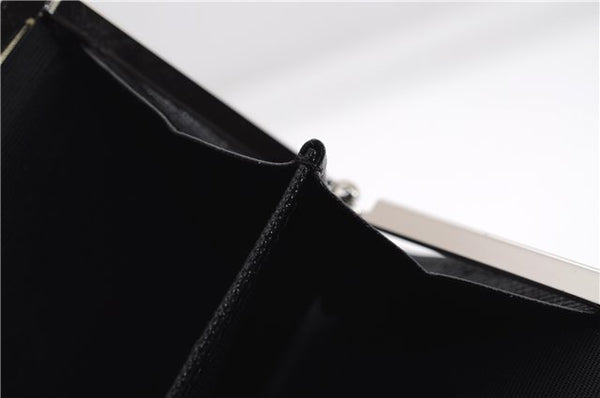 Authentic BURBERRY Nova Check Coin Case Purse Canvas Leather Beige Black 4713E