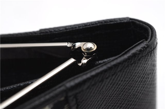 Authentic BURBERRY Nova Check Coin Case Purse Canvas Leather Beige Black 4713E