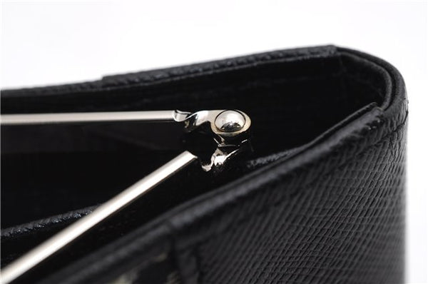 Authentic BURBERRY Nova Check Coin Case Purse Canvas Leather Beige Black 4713E