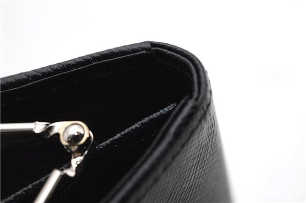 Authentic BURBERRY Nova Check Coin Case Purse Canvas Leather Beige Black 4713E