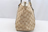 Authentic GUCCI Abbey Shoulder Tote Bag GG Canvas Leather 141470 Beige 4714I