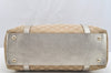 Authentic GUCCI Abbey Shoulder Tote Bag GG Canvas Leather 141470 Beige 4714I