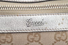 Authentic GUCCI Abbey Shoulder Tote Bag GG Canvas Leather 141470 Beige 4714I