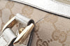 Authentic GUCCI Abbey Shoulder Tote Bag GG Canvas Leather 141470 Beige 4714I