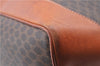 Authentic CELINE Macadam Blason Shoulder Tote Bag PVC Leather Brown 4715B