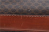 Authentic CELINE Macadam Blason Shoulder Tote Bag PVC Leather Brown 4715B