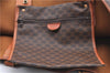 Authentic CELINE Macadam Blason Shoulder Tote Bag PVC Leather Brown 4715B