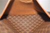 Authentic CELINE Macadam Blason Shoulder Tote Bag PVC Leather Brown 4715B