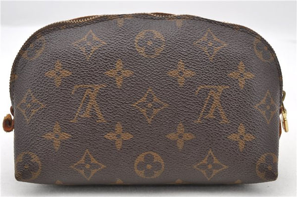 Authentic LOUIS VUITTON Monogram Pochette Cosmetic Pouch M47515 LV 4715C