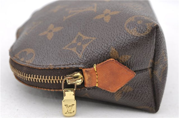 Authentic LOUIS VUITTON Monogram Pochette Cosmetic Pouch M47515 LV 4715C